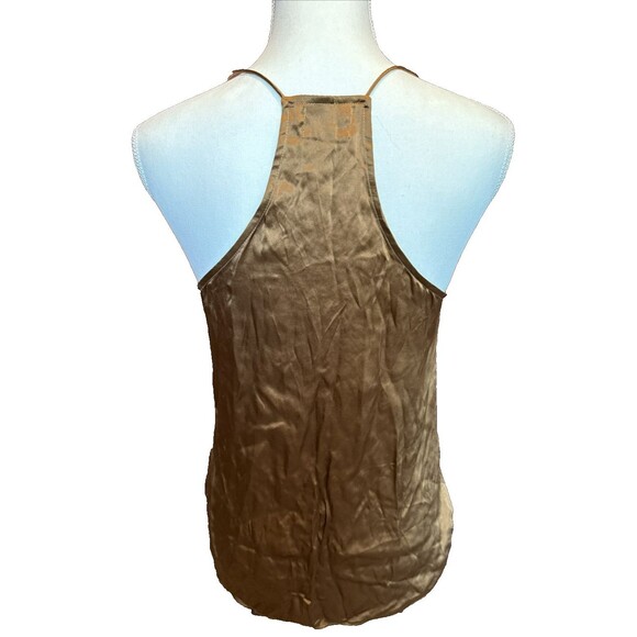 Cami NYC Womens Spaghetti Strap Lace Trim Silk Camisole Top Caramel Size XS - Picture 6 of 10